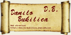 Danilo Bukilica vizit kartica